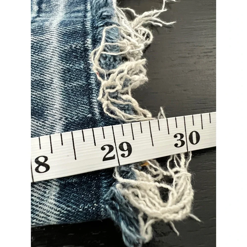 Pilcro and the Letterpress High Rise Cigarette Distressed Jeans Blue 27 - Picture 13 of 13